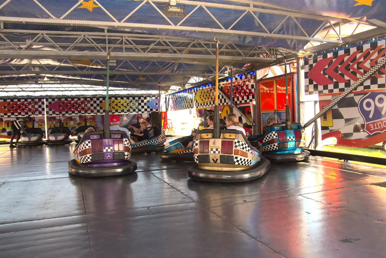 We have a go on the dodgems, from A Day at the Beach with Sis, Southwold, Suffolk - 31st May 2021