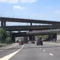 The tripple-stacked bridges over the M25, A Trip to Grandma J's, Spreyton, Devon - 2nd June 2021