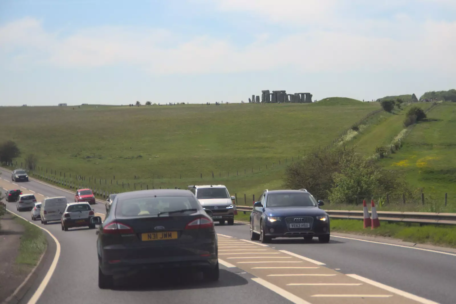 Stonehenge is diminished by the traffic , from A Trip to Grandma J's, Spreyton, Devon - 2nd June 2021