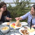 We have a nice lunch of random stuff from the shop, A Trip to Grandma J's, Spreyton, Devon - 2nd June 2021