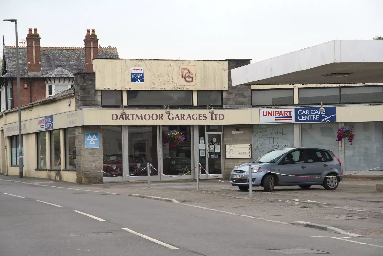 Dartmoor Garages - open as usual, from A Trip to Grandma J's, Spreyton, Devon - 2nd June 2021