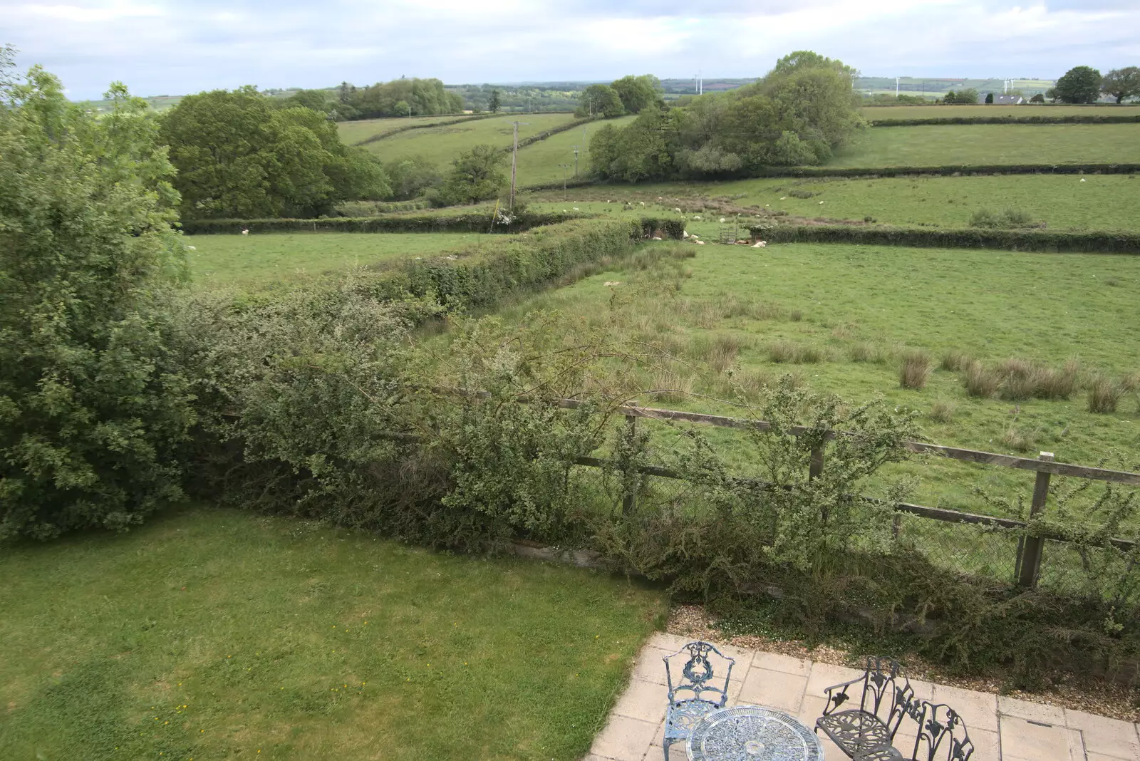 The view from an upstairs bedroom, from A Trip to Grandma J's, Spreyton, Devon - 2nd June 2021