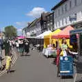 The market on Butter Market, A Weekend at the Angel Hotel, Bury St. Edmunds, Suffolk - 5th June 2021