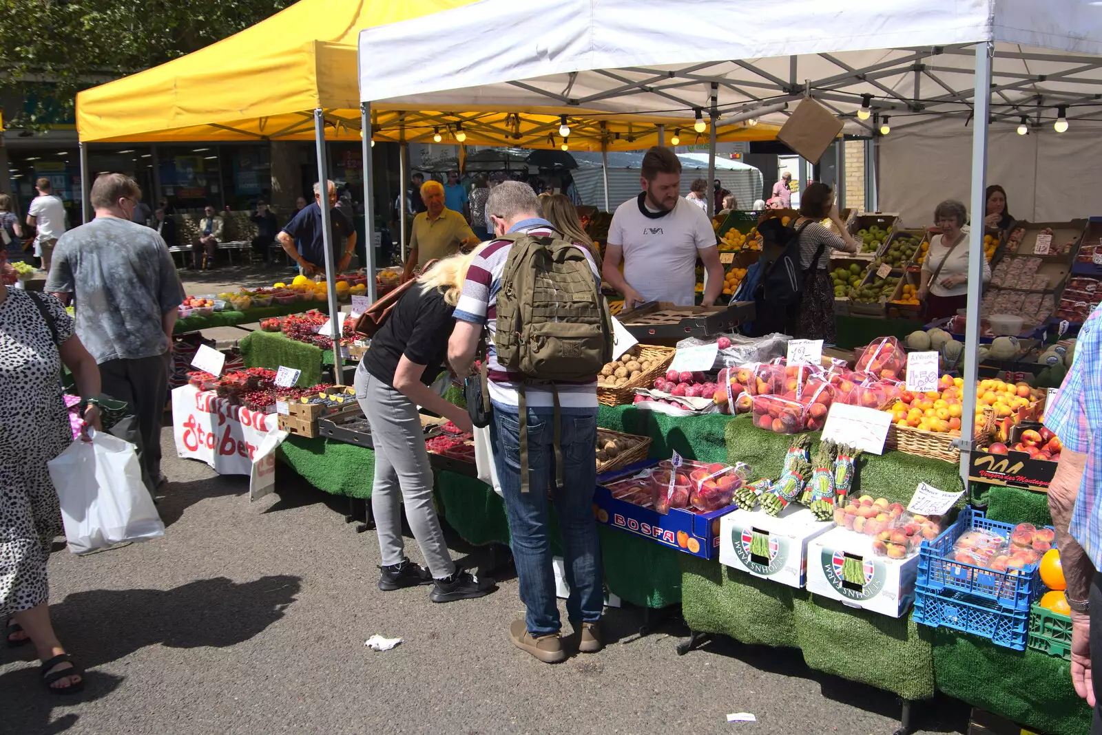 Fruit and vegetable stall, from A Weekend at the Angel Hotel, Bury St. Edmunds, Suffolk - 5th June 2021