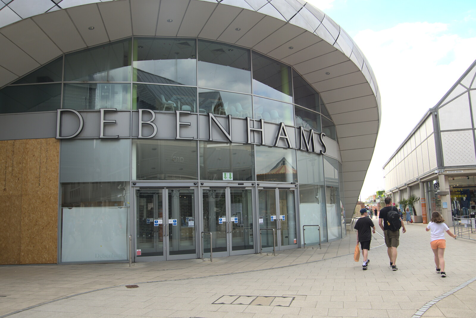 The closed-down Debenhams from A Weekend at the Angel Hotel, Bury St. Edmunds, Suffolk - 5th June 2021