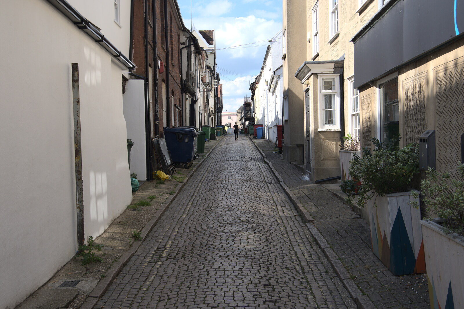 Cobbled back street from A Weekend at the Angel Hotel, Bury St. Edmunds, Suffolk - 5th June 2021