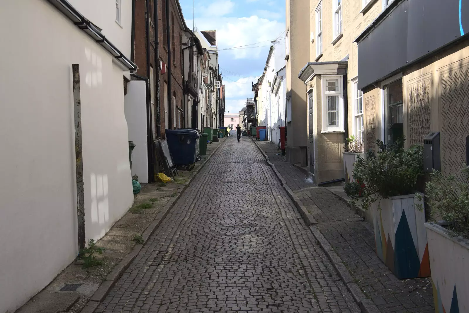 Cobbled back street, from A Weekend at the Angel Hotel, Bury St. Edmunds, Suffolk - 5th June 2021