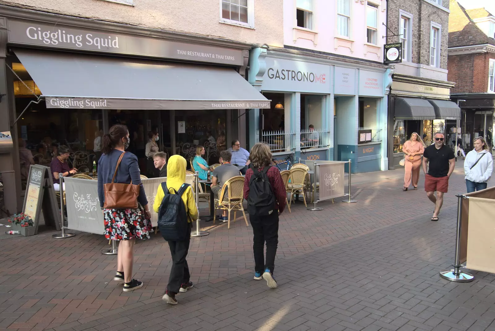 We walk past the Giggling Squid, from A Weekend at the Angel Hotel, Bury St. Edmunds, Suffolk - 5th June 2021