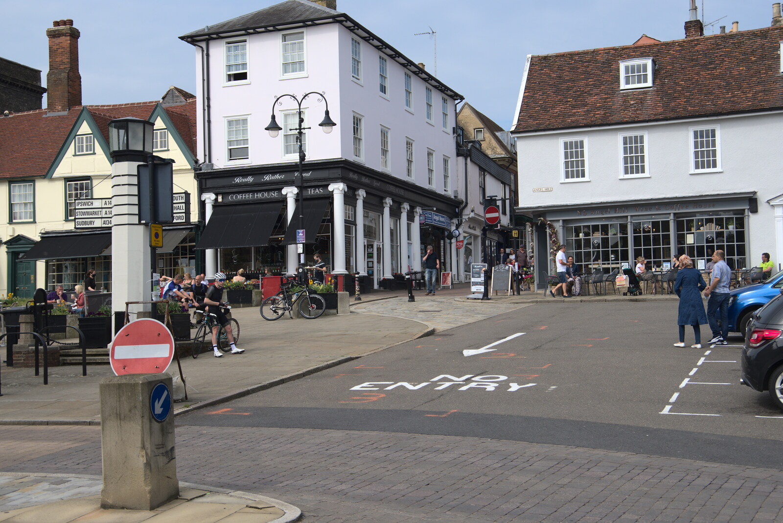 Another view up towards Abbeygate Street from A Weekend at the Angel Hotel, Bury St. Edmunds, Suffolk - 5th June 2021