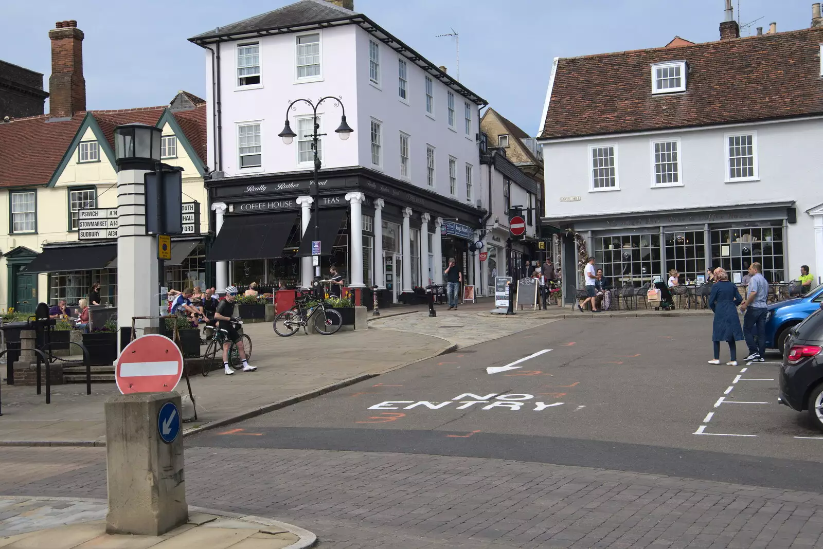 Another view up towards Abbeygate Street, from A Weekend at the Angel Hotel, Bury St. Edmunds, Suffolk - 5th June 2021