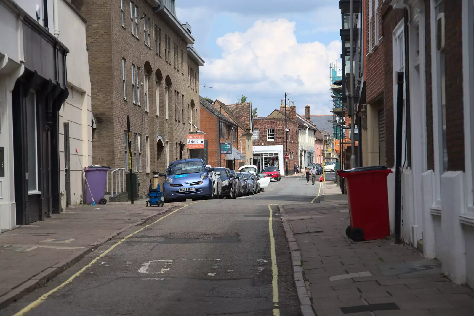 A Bury back street, from A Weekend at the Angel Hotel, Bury St. Edmunds, Suffolk - 5th June 2021