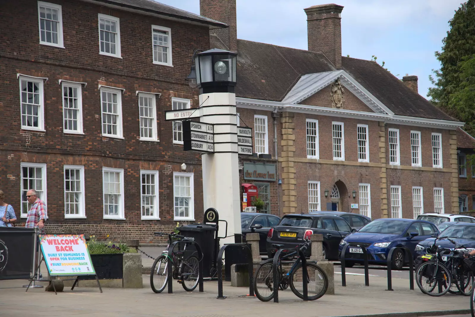 The former St. Edmundsbury Council offices, from A Weekend at the Angel Hotel, Bury St. Edmunds, Suffolk - 5th June 2021