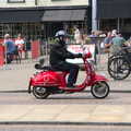 A funky moped rides by, A Weekend at the Angel Hotel, Bury St. Edmunds, Suffolk - 5th June 2021