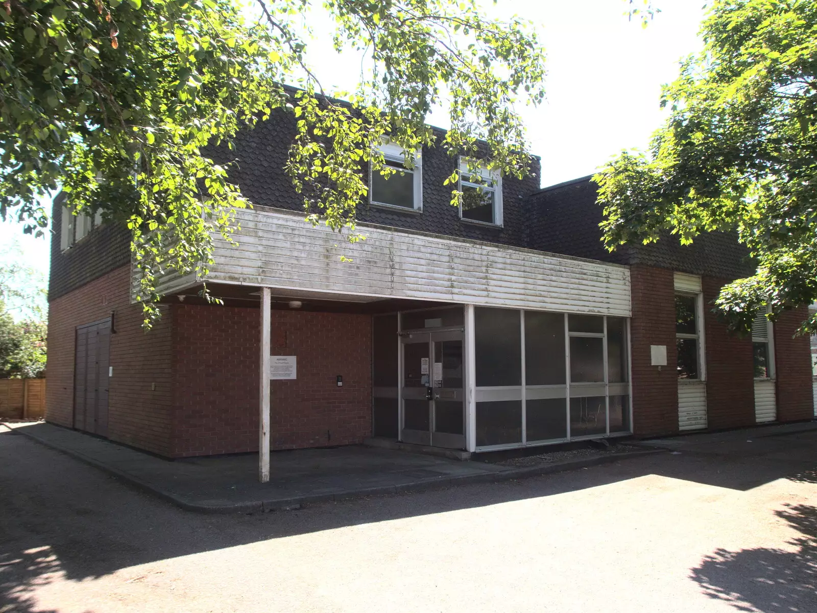 An empty office building in Harleston, from A Visit to the Kittens, Scarning, Norfolk - 13th June 2021