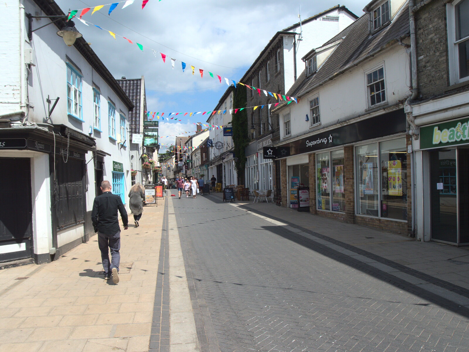 Mere Street is quiet for a Saturday from A Visit to the Kittens, Scarning, Norfolk - 13th June 2021