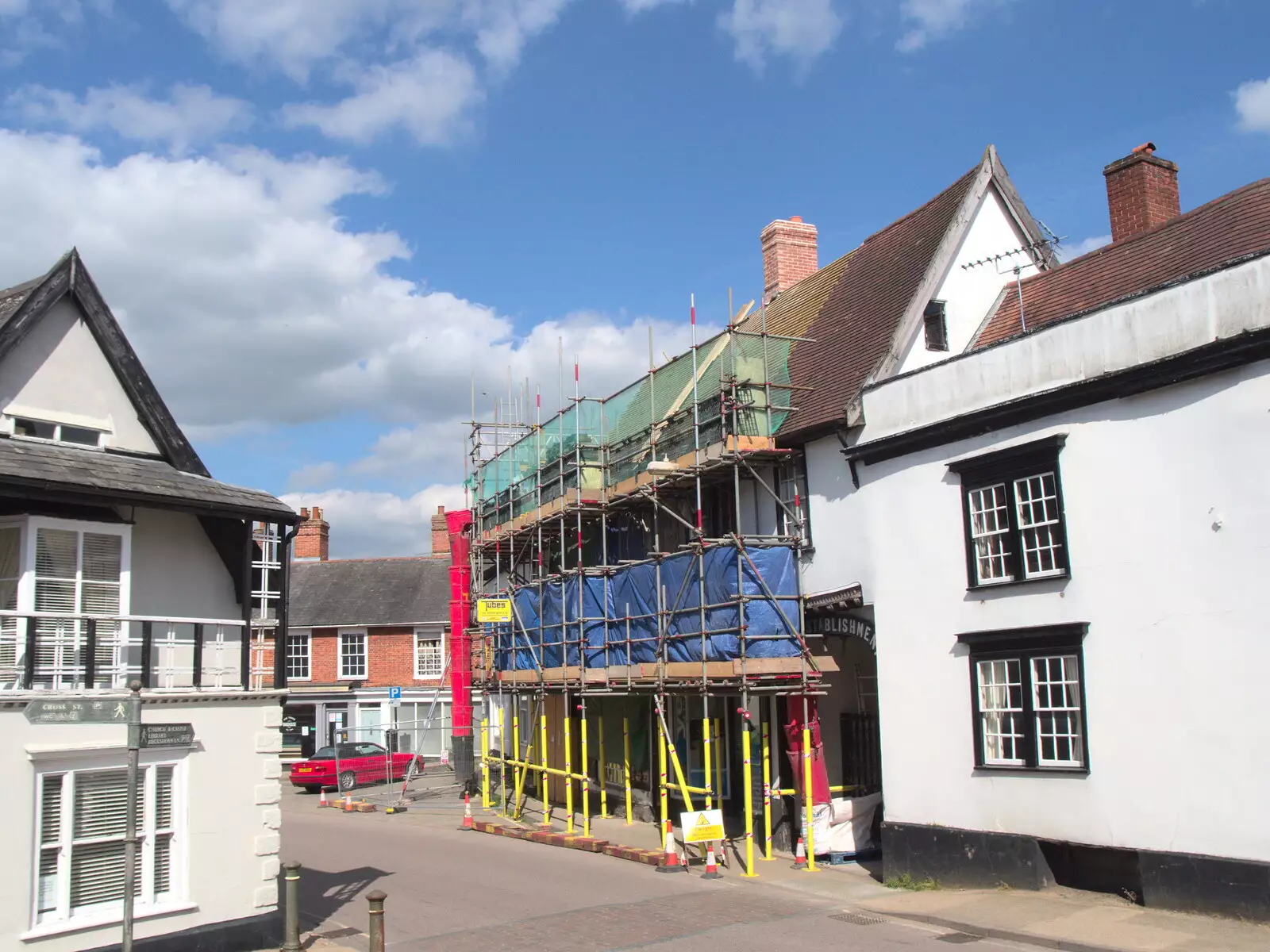 The old posting establishment gets some work, from A Visit to the Kittens, Scarning, Norfolk - 13th June 2021