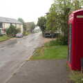 A BSCC Ride to Pulham Market, Norfolk - 17th June 2021, A K6 phone box in the lashing rain