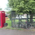 Nosher's bike by the bus shelter, A BSCC Ride to Pulham Market, Norfolk - 17th June 2021