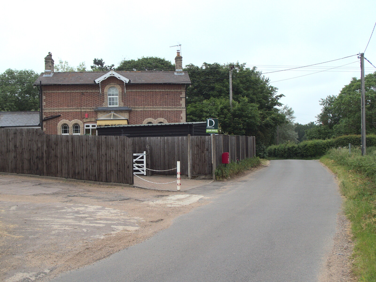 The old railway station at Pulham St Mary from A BSCC Ride to Pulham Market, Norfolk - 17th June 2021