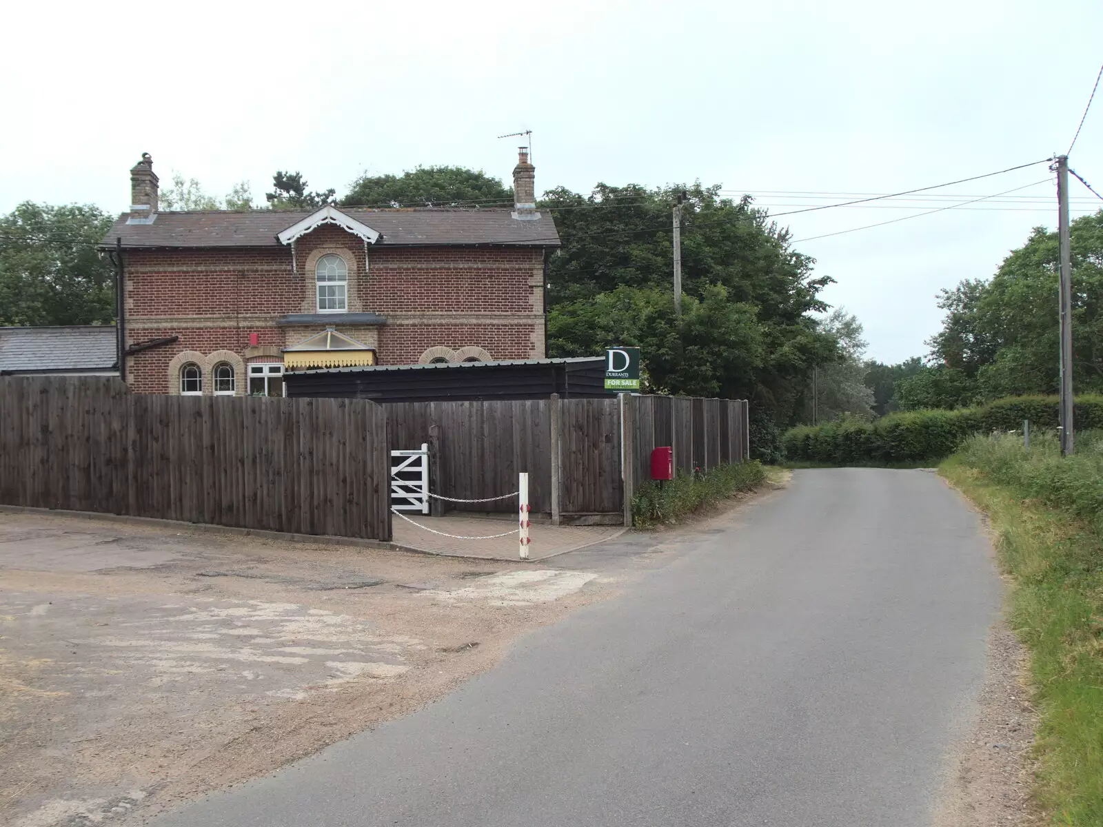 The old railway station at Pulham St Mary, from A BSCC Ride to Pulham Market, Norfolk - 17th June 2021