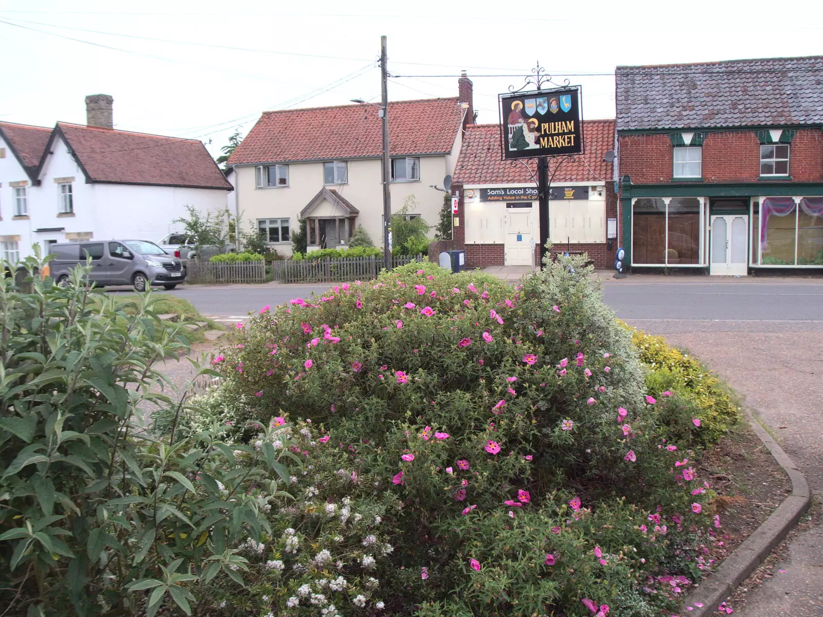 Pulham Market village sign, from A BSCC Ride to Pulham Market, Norfolk - 17th June 2021