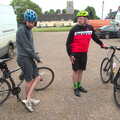 A BSCC Ride to Pulham Market, Norfolk - 17th June 2021, The Boy Phil and Gaz get ready to ride