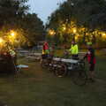 The beer garden at night, A BSCC Ride to Pulham Market, Norfolk - 17th June 2021