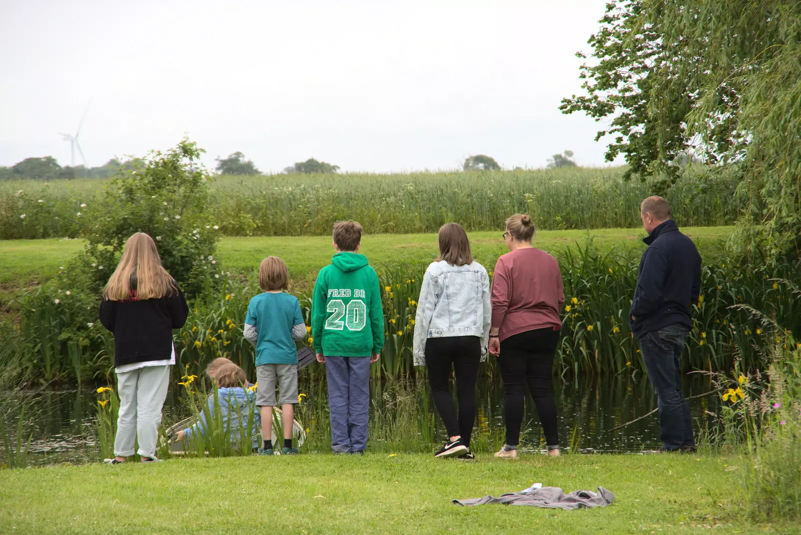 Watching a boat ride, from Suze-fest, Braisworth, Suffolk - 19th June 2021