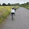 Fred, Alice and Soph ride into Eye, Suze-fest, Braisworth, Suffolk - 19th June 2021