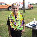 Henry's got one or two garlands on, Suze-fest, Braisworth, Suffolk - 19th June 2021