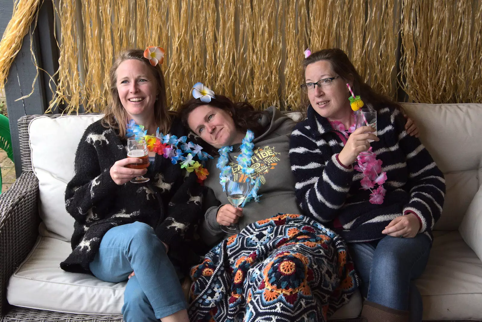 Allyson, Isobel and Suzanne, from Suze-fest, Braisworth, Suffolk - 19th June 2021