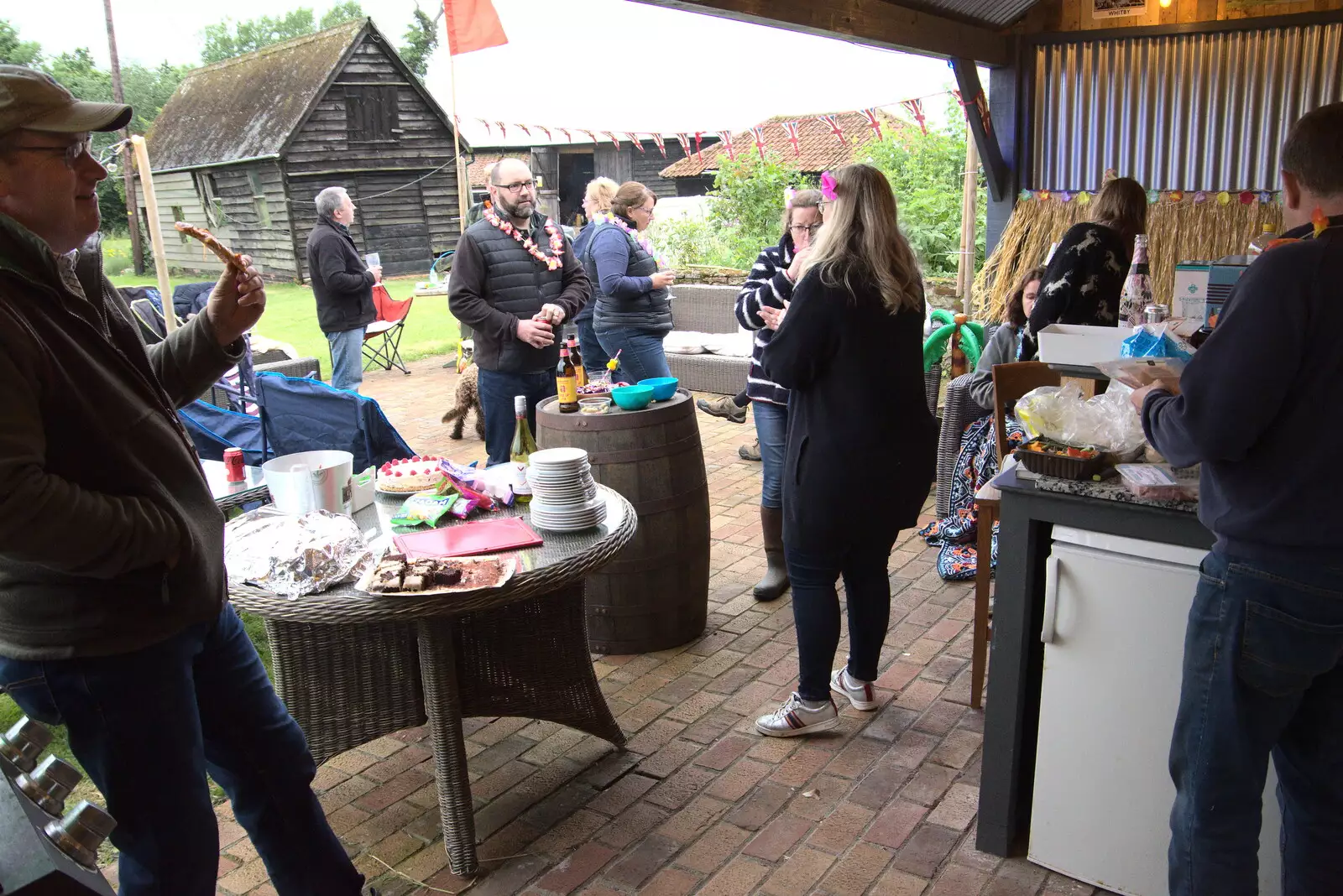 Hanging around the bar, from Suze-fest, Braisworth, Suffolk - 19th June 2021