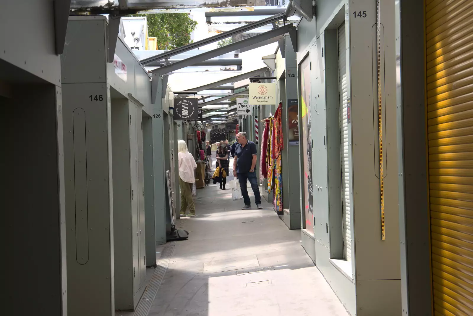 The lanes in Norwich market, from The BSCC at Earl Soham and at Colin and Jill's, Eye, Suffolk - 26th June 2021