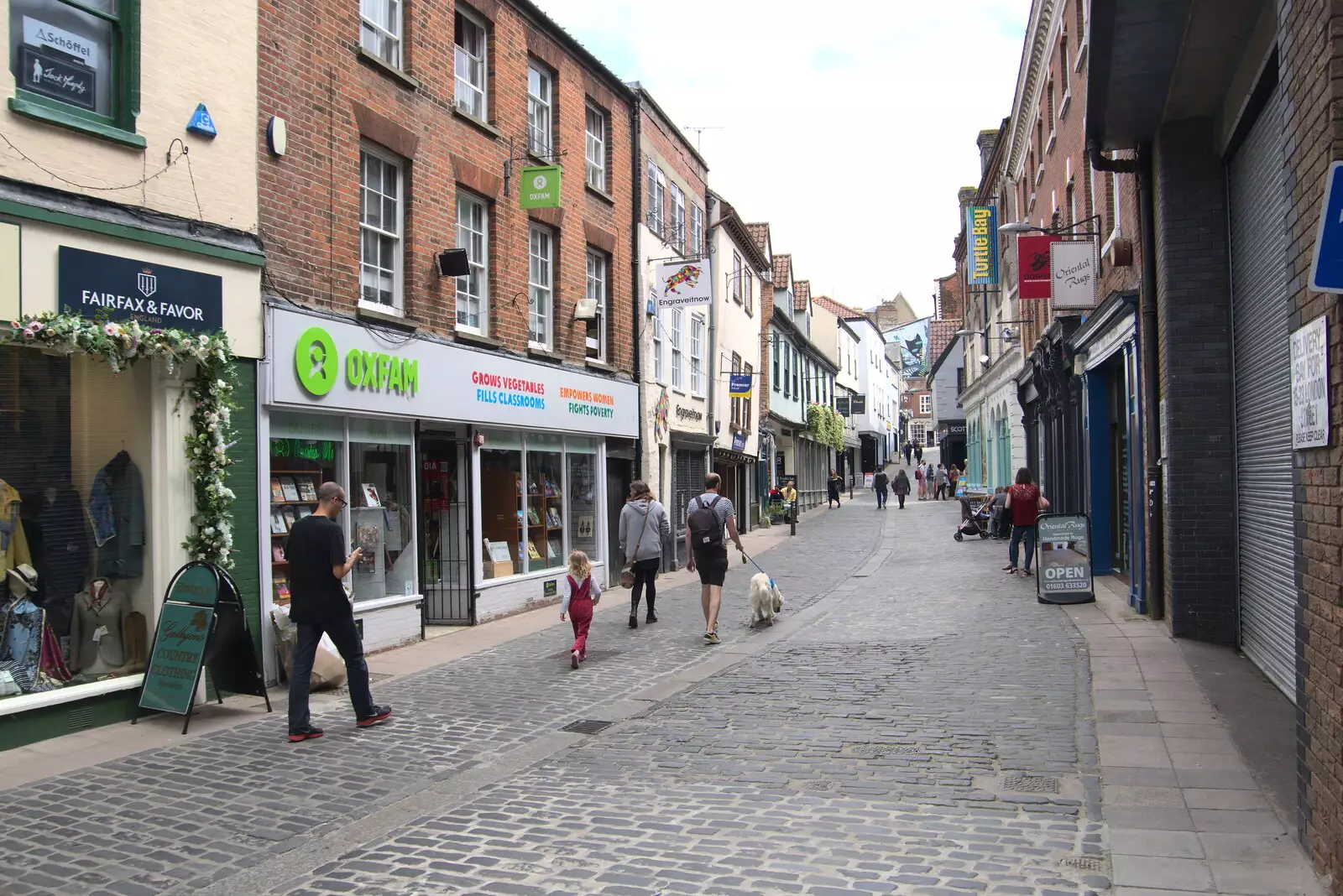 Bedford Street in Norwich, from The BSCC at Earl Soham and at Colin and Jill's, Eye, Suffolk - 26th June 2021