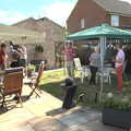 The BSCC/Swan gang in the back garden, The BSCC at Earl Soham and at Colin and Jill's, Eye, Suffolk - 26th June 2021
