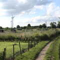 The BSCC at Earl Soham and at Colin and Jill's, Eye, Suffolk - 26th June 2021, A view over the allotments behind Highfield