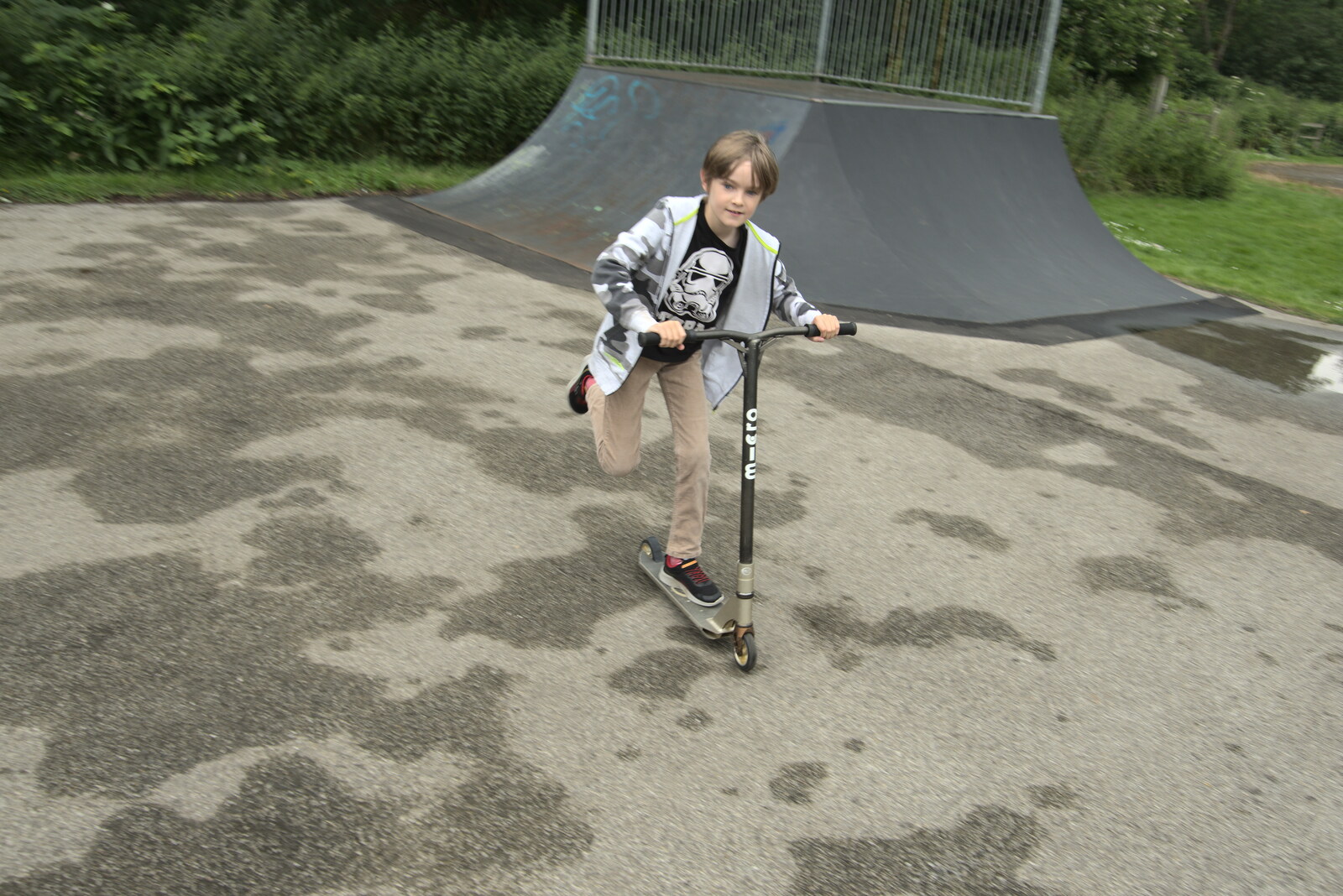 Harry in action from New Kittens, and The Skate Park, Town Moors, Eye, Suffolk - 3rd July 2021