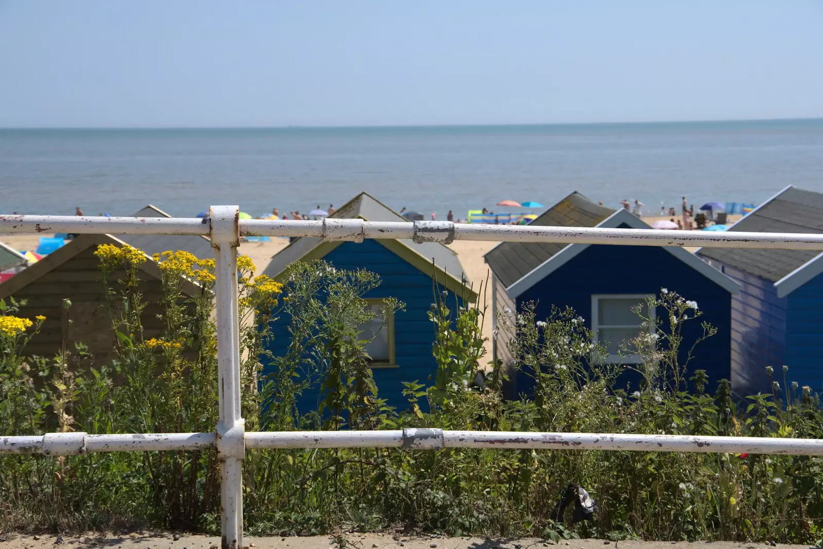 Beach huts, from A Day on the Beach, Southwold, Suffolk - 18th July 2021