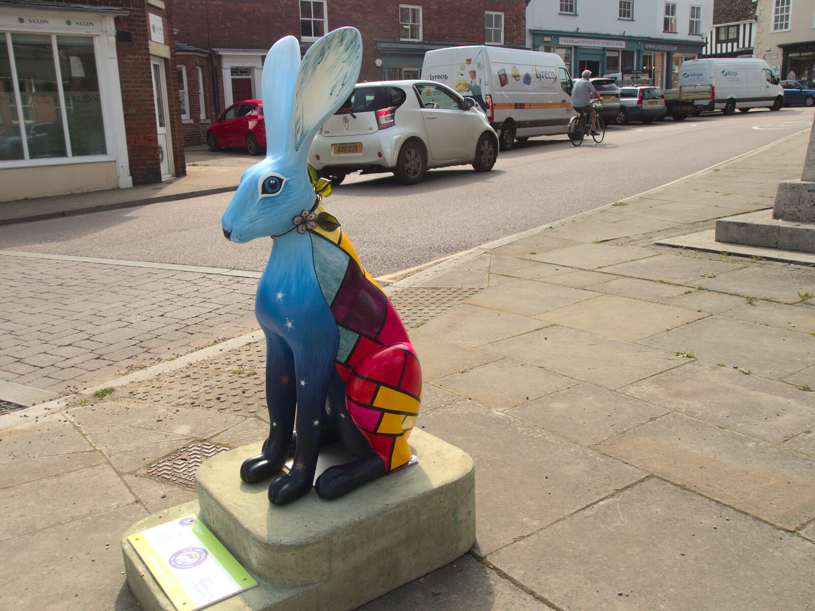 The hare on Lambseth Street from Hares, Tortoises and Station 119, Eye, Suffolk - 19th July 2021