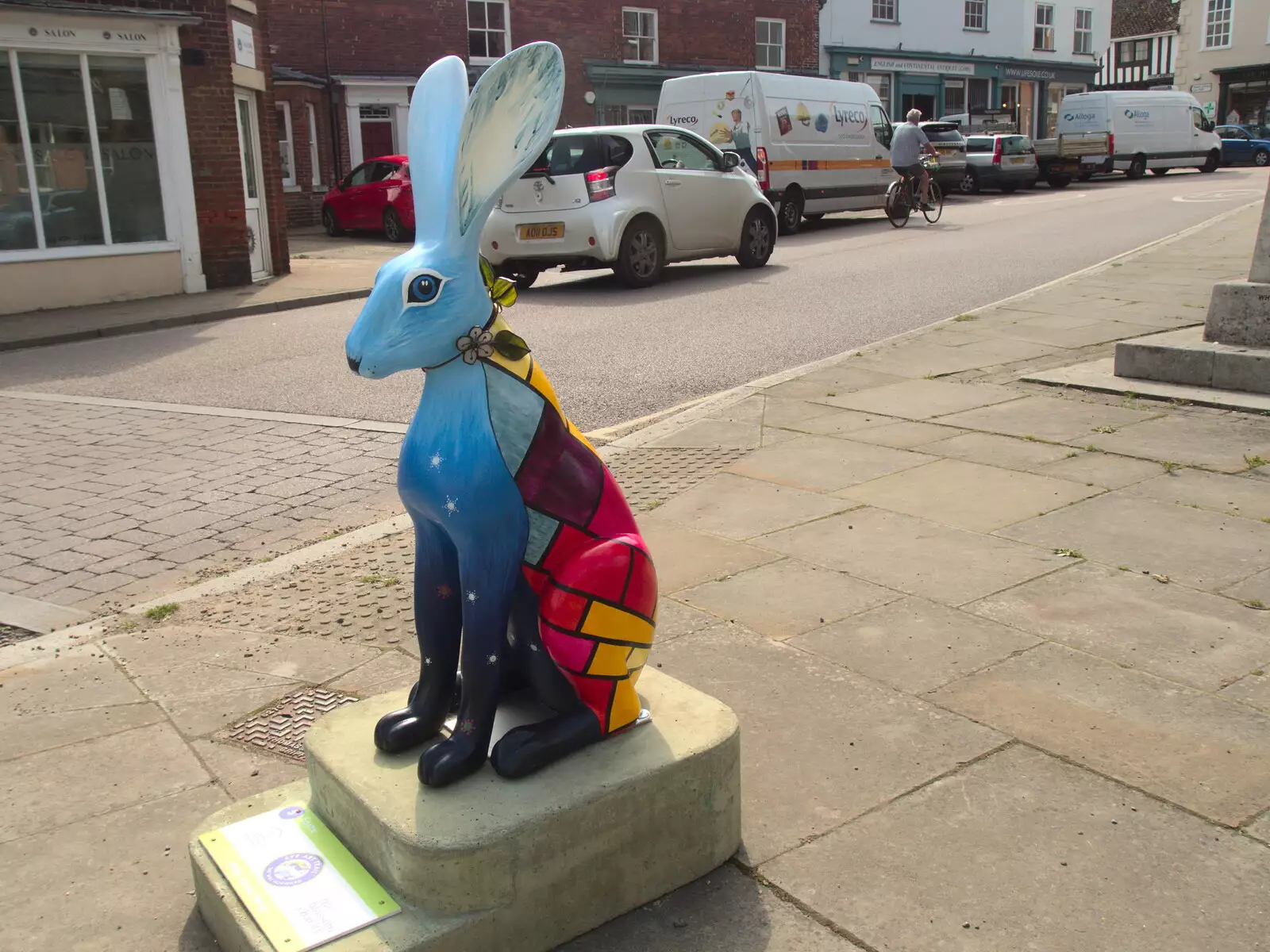 The hare on Lambseth Street, from Hares, Tortoises and Station 119, Eye, Suffolk - 19th July 2021