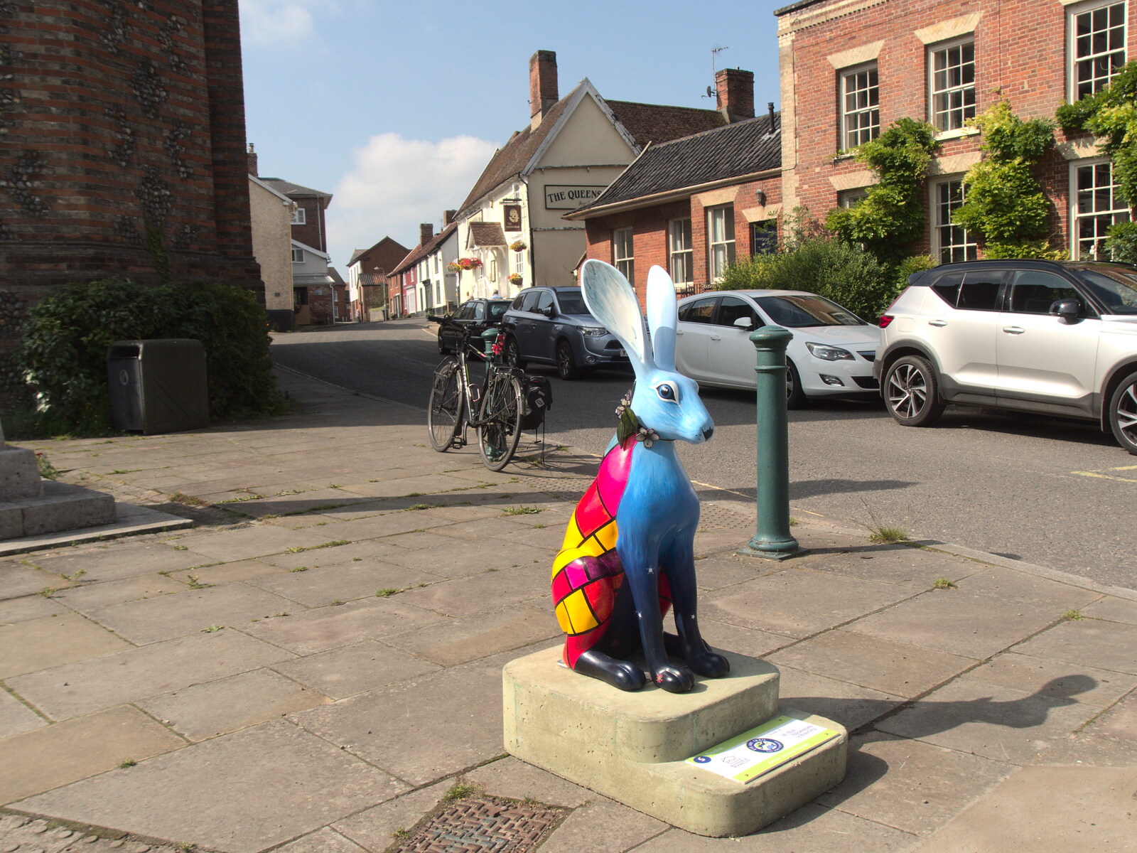 Nosher's bike and the Lambseth hare from Hares, Tortoises and Station 119, Eye, Suffolk - 19th July 2021