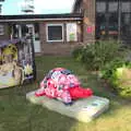 Tortoise outside the fire station, Hares, Tortoises and Station 119, Eye, Suffolk - 19th July 2021