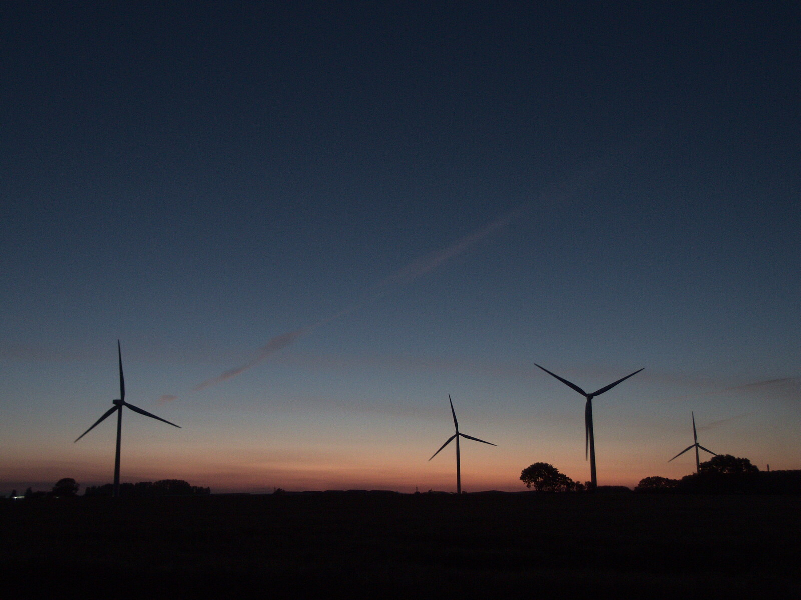 The wind turbines on Eye airfield from Hares, Tortoises and Station 119, Eye, Suffolk - 19th July 2021