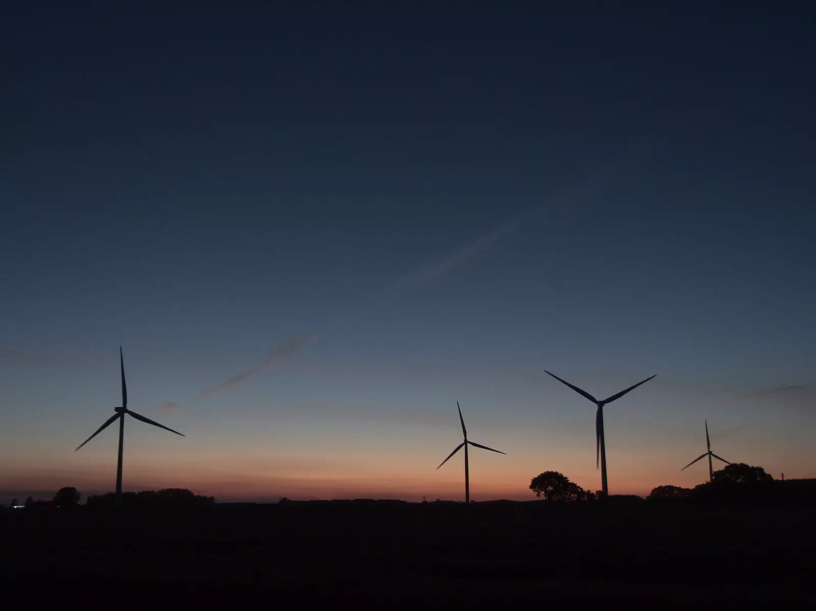 The wind turbines on Eye airfield, from Hares, Tortoises and Station 119, Eye, Suffolk - 19th July 2021