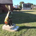2021 A golden hare outside the Eye community centre