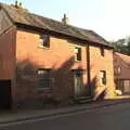 Isobel looks at the house on Magdalen Street, Hares, Tortoises and Station 119, Eye, Suffolk - 19th July 2021