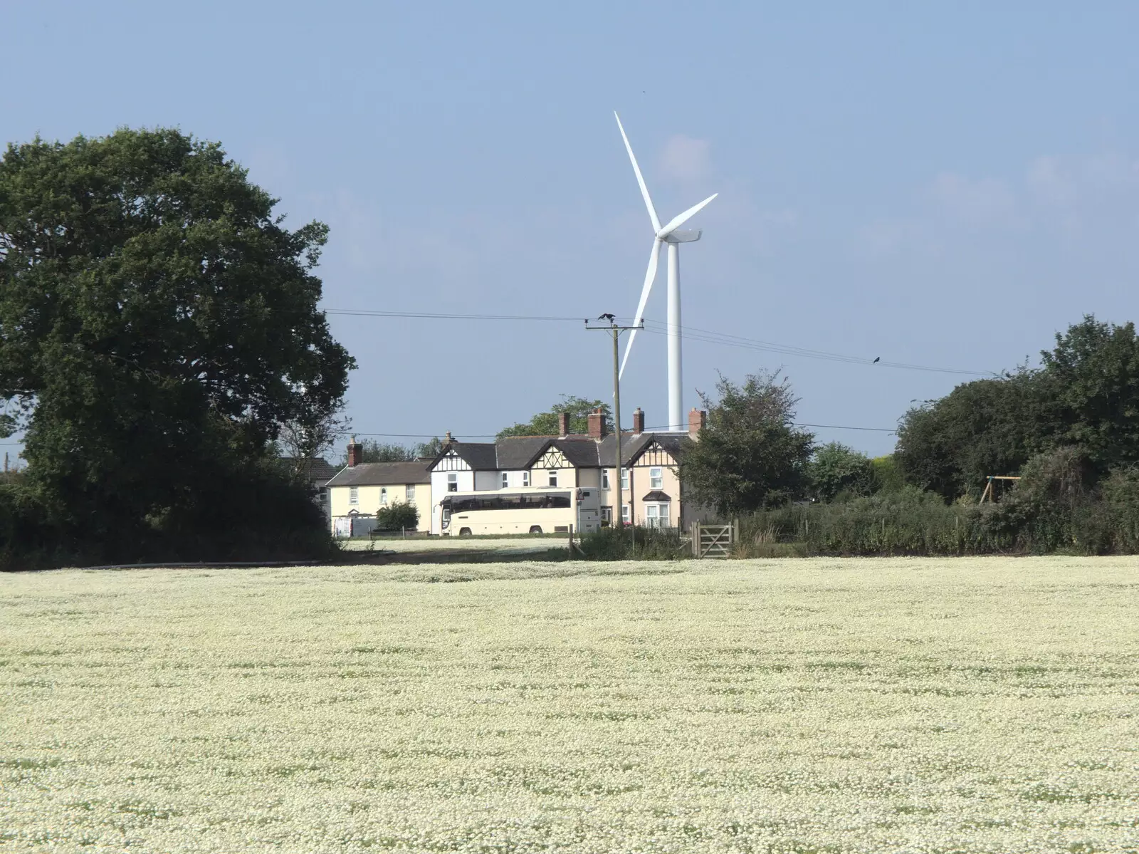 The last school bus of the year trundles away, from Hares, Tortoises and Station 119, Eye, Suffolk - 19th July 2021