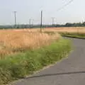 Out on the bends between Thrandeston and Mellis, The BSCC at The Crown, Gissing, Norfolk - 22nd July 2021