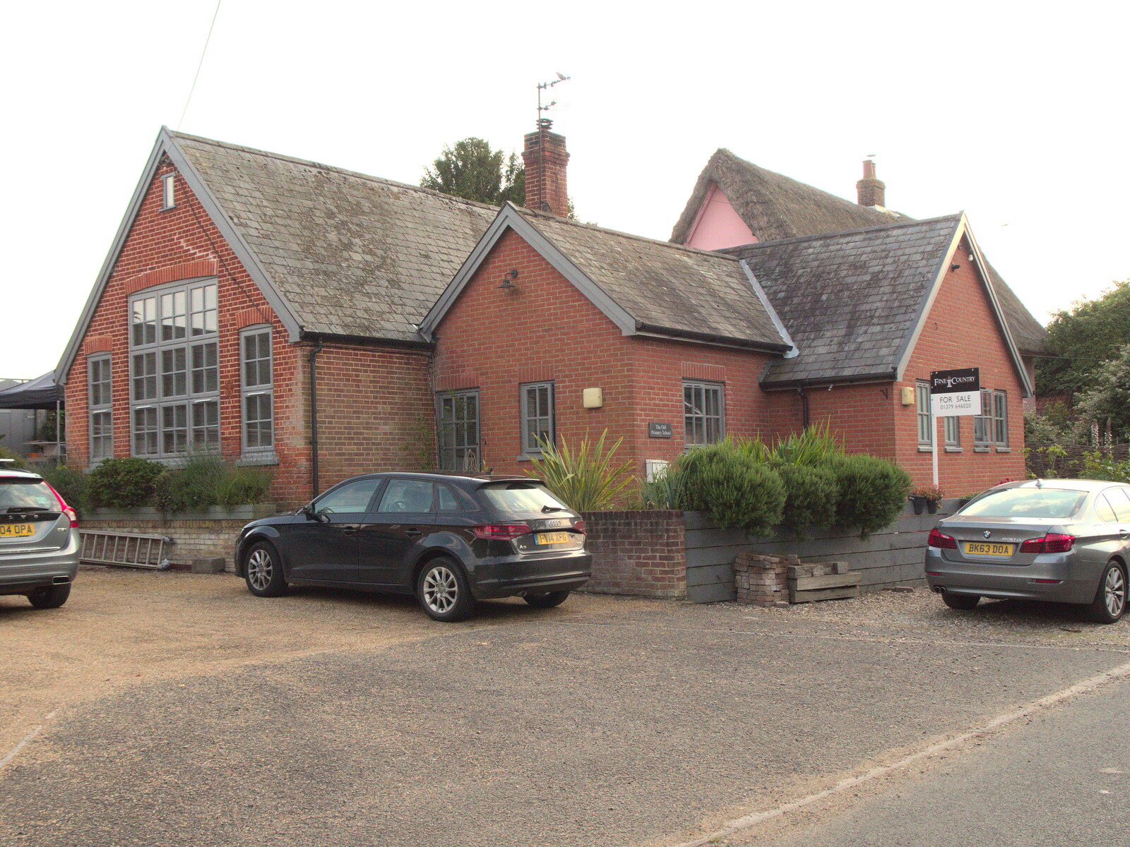 The old school in Gislingham from The BSCC at The Crown, Gissing, Norfolk - 22nd July 2021