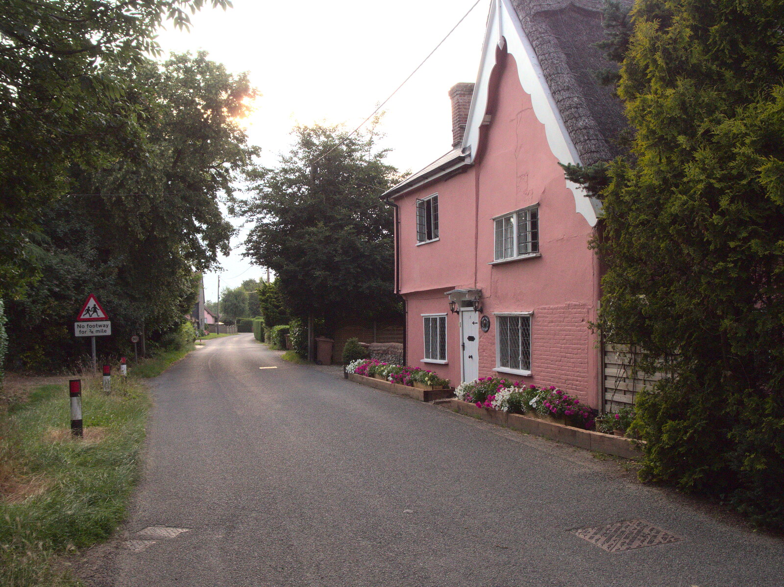 Mill Street in Gislingham from The BSCC at The Crown, Gissing, Norfolk - 22nd July 2021